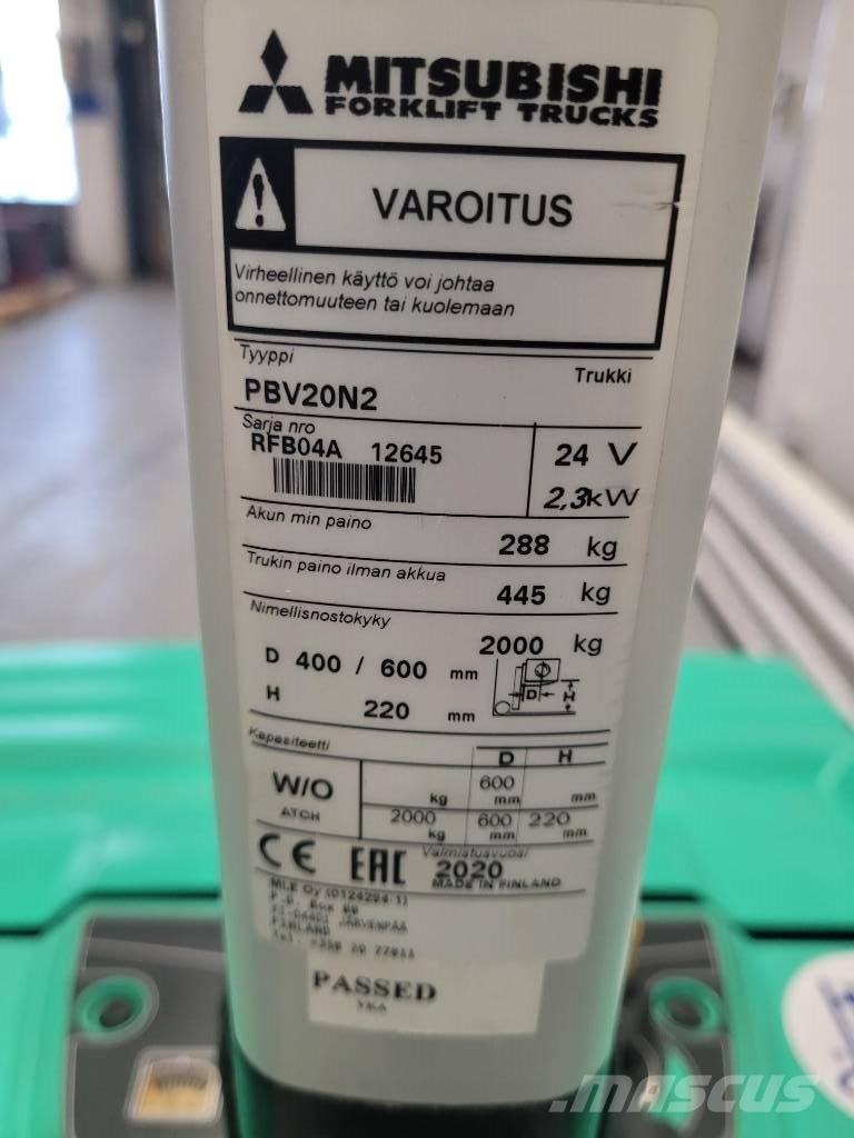 Mitsubishi PBV 20 N2 平台型低架升降機