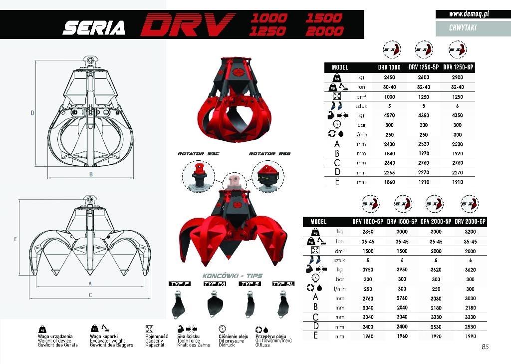  DEMOQ DRV600-5P 兩爪吊夾