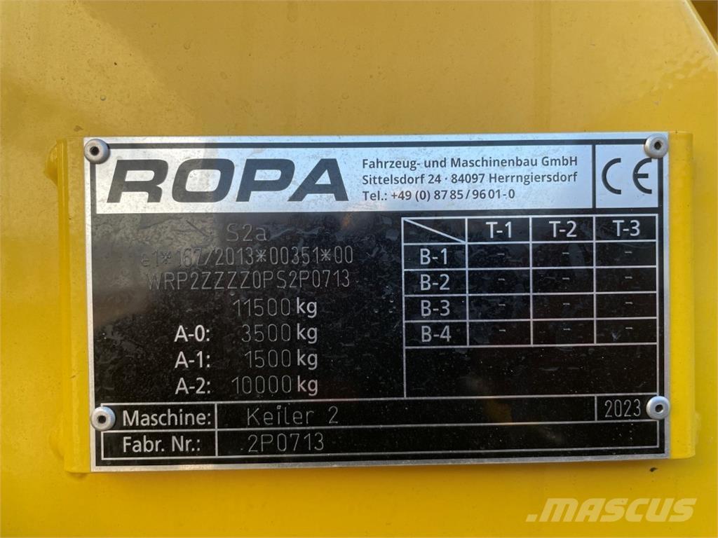 Ropa KEILER 2 馬鈴薯收穫機和挖掘機