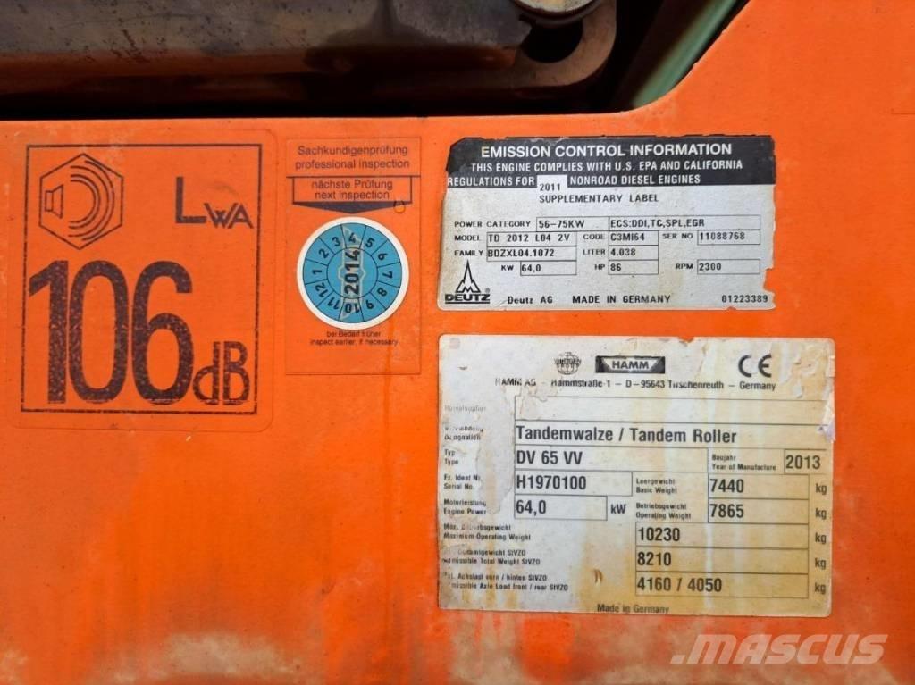 Hamm DV 65 VV 雙輪滾壓機