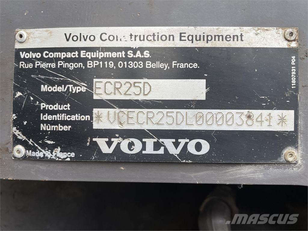 Volvo ECR25 旋轉式挖土機/掘鑿機/挖掘機