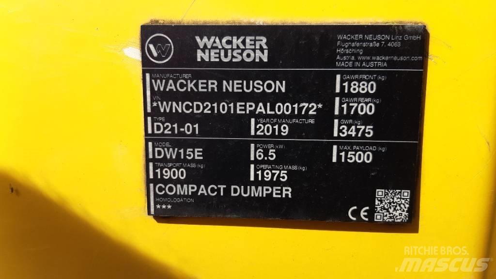 Wacker Neuson DW15e 側卸礦車