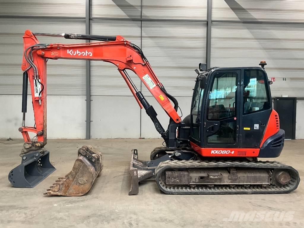 Kubota KX 080-4 中型挖土機/掘鑿機/挖掘機 7t-12t