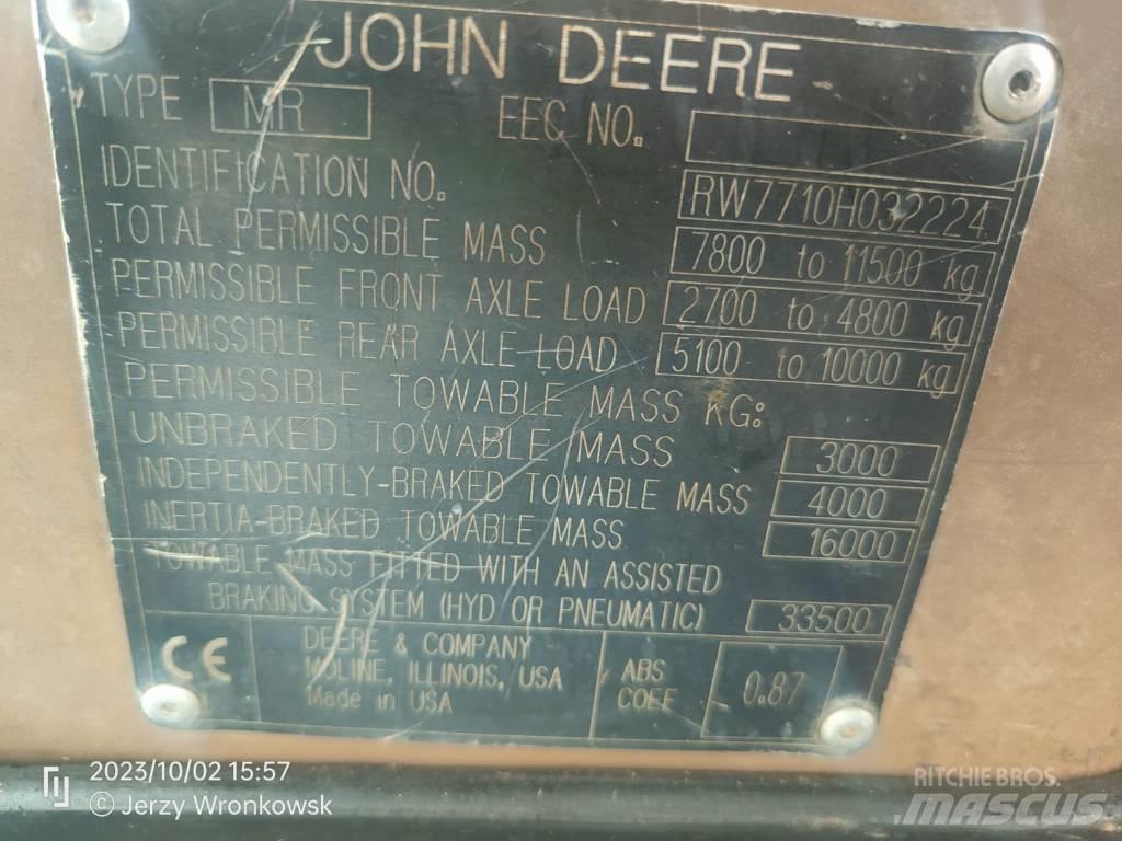 John Deere 7710 曳引機