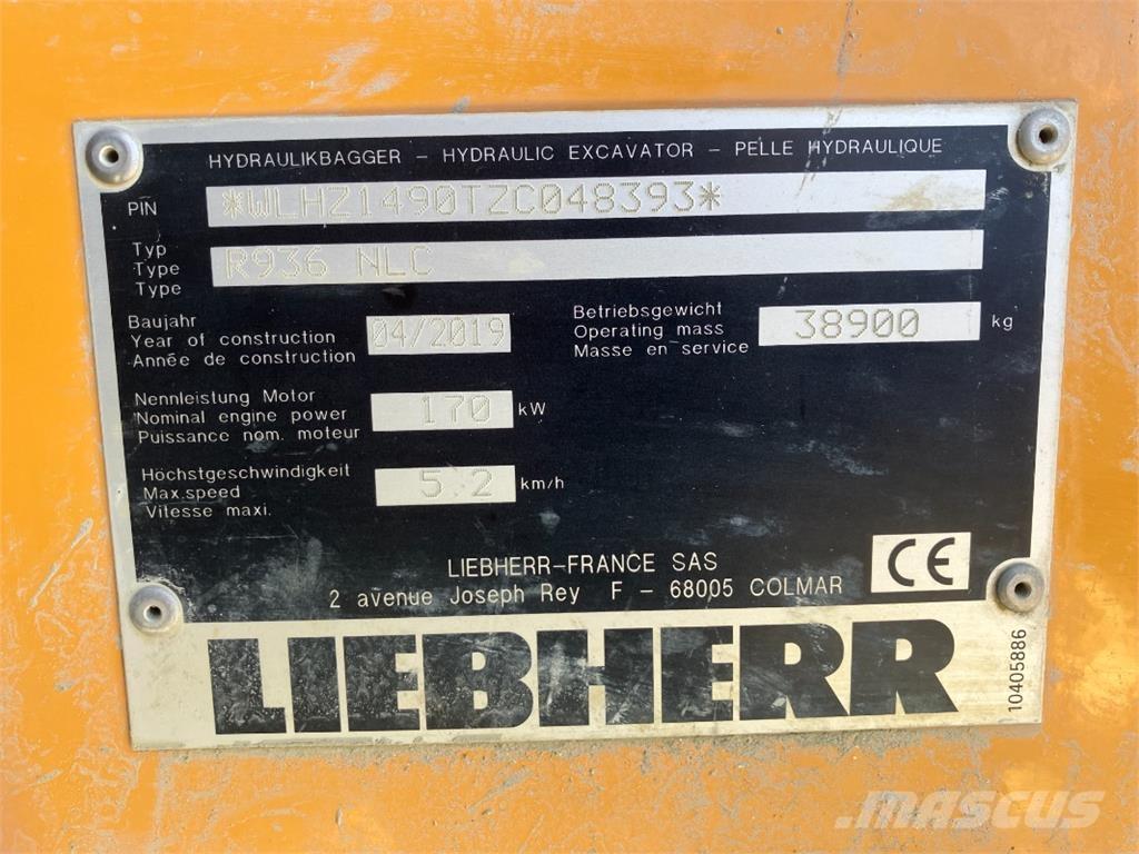 Liebherr R936 履帶式 挖土機/掘鑿機/挖掘機