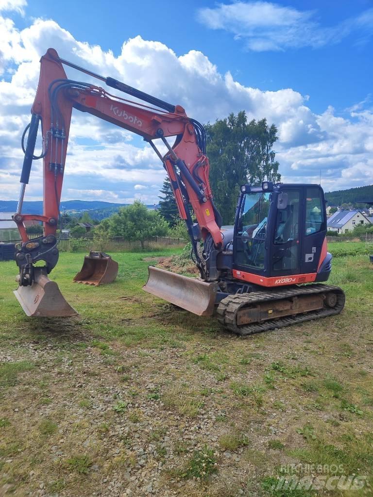 Kubota KX 080-4 中型挖土機/掘鑿機/挖掘機 7t-12t