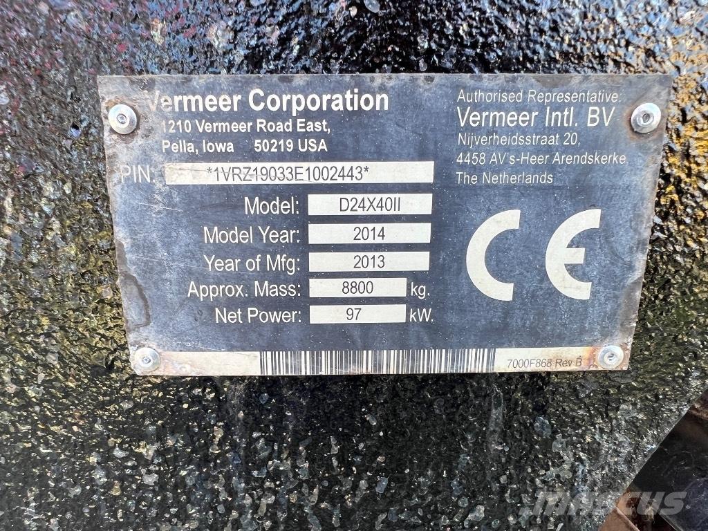 Vermeer D24X40II 水平/臥式定向鑽機設備