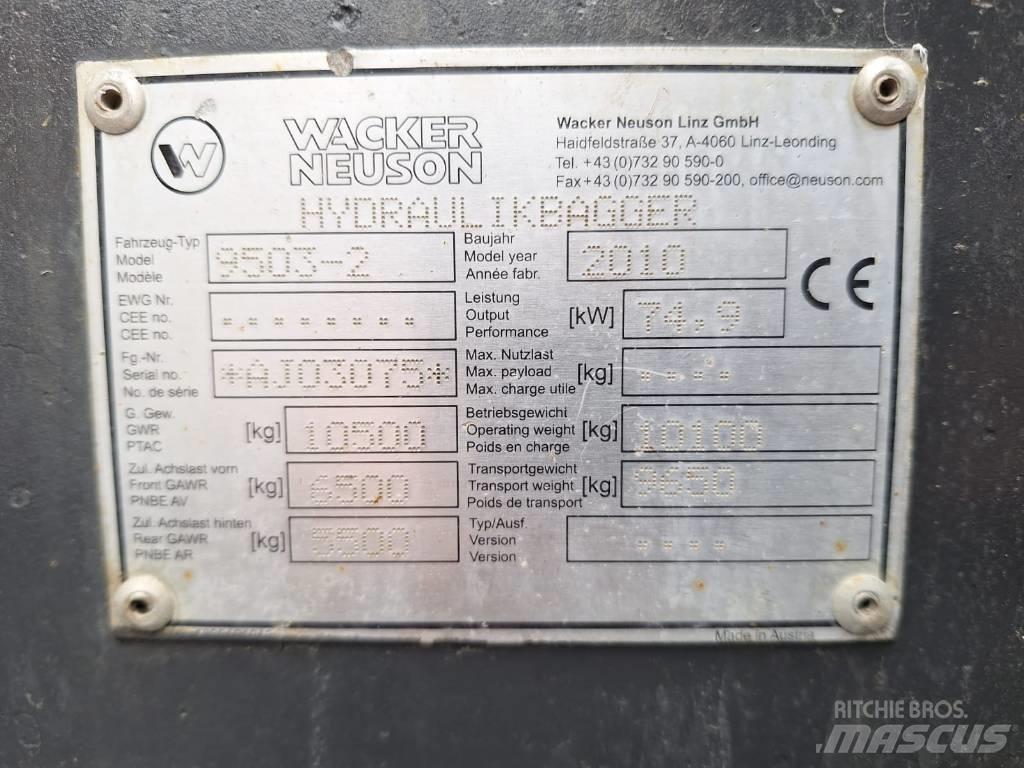 Wacker Neuson 9503-2 旋轉式挖土機/掘鑿機/挖掘機