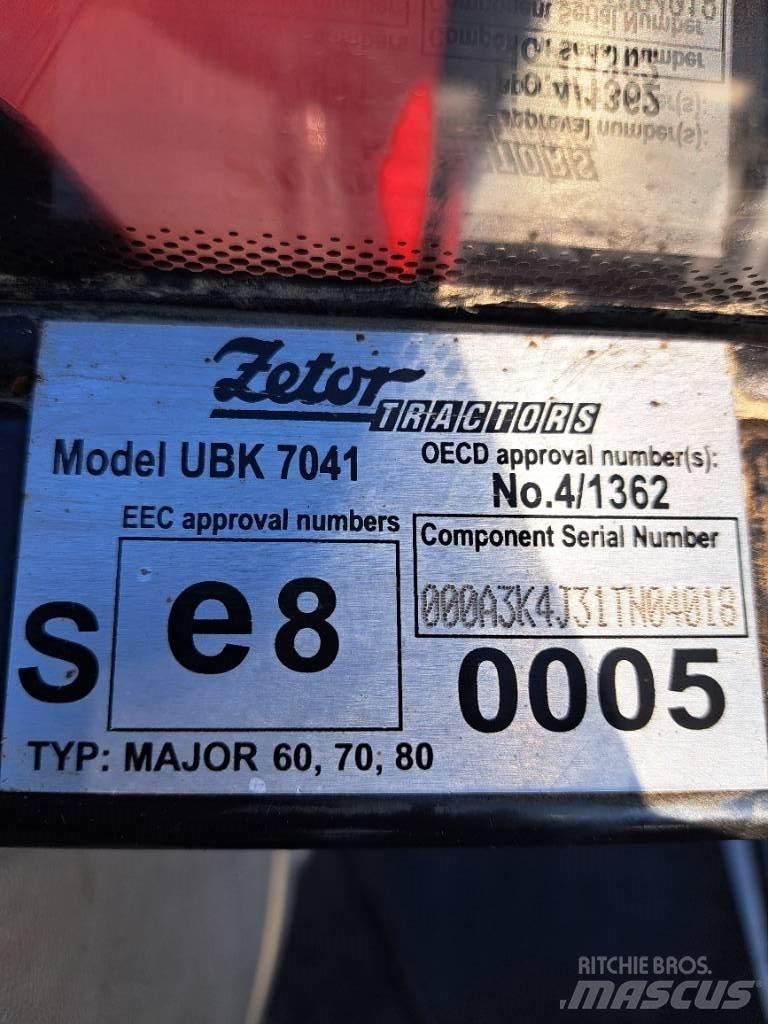 Zetor MAJOR 80 曳引機