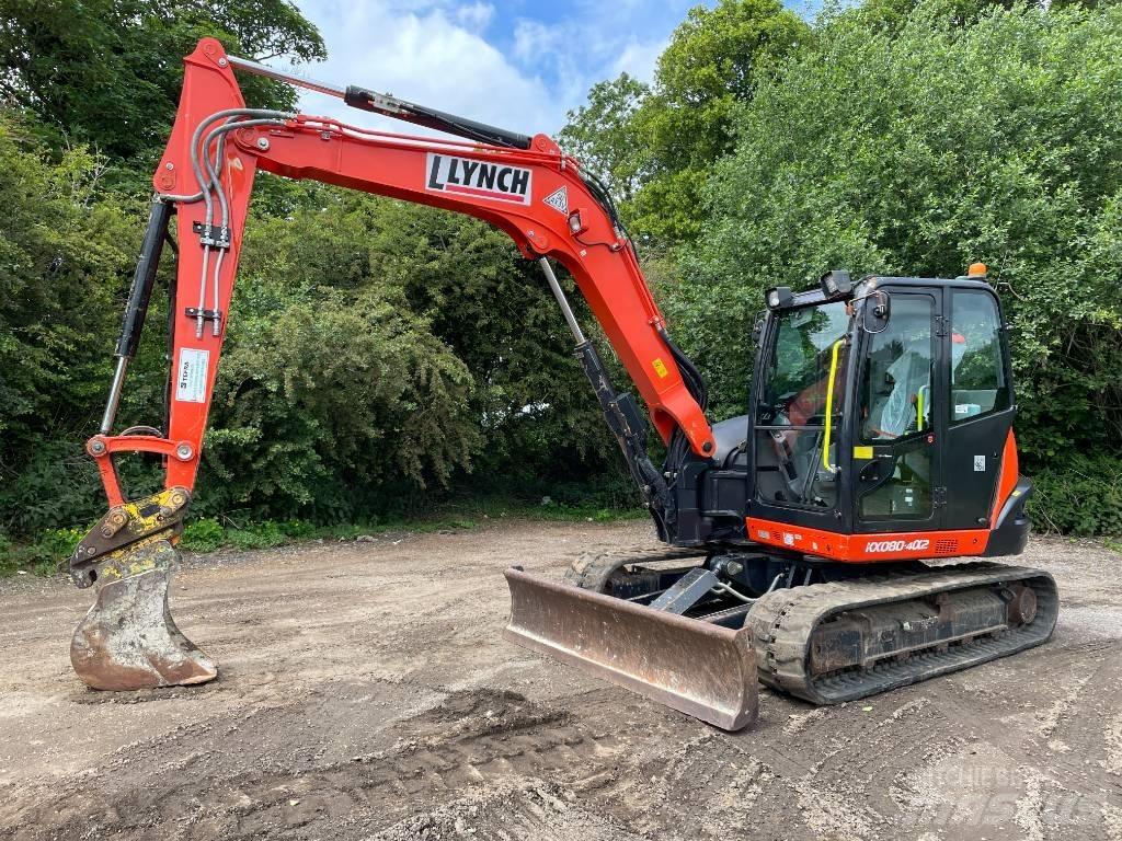 Kubota KX 080-4 中型挖土機/掘鑿機/挖掘機 7t-12t