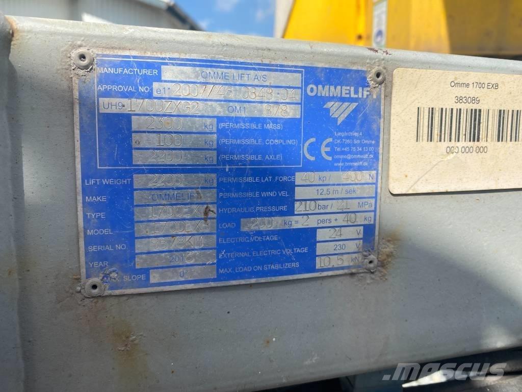 Omme 1700 EBX 拖車裝載高空作業平台