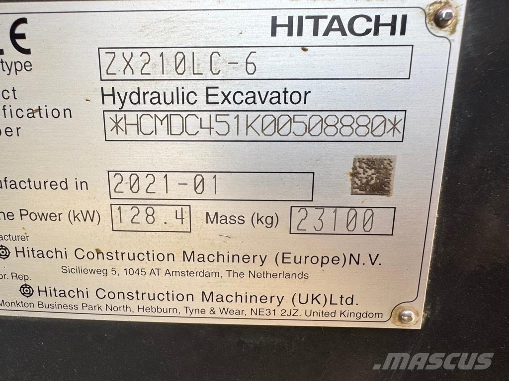 Hitachi ZX 210 LC-6 履帶式 挖土機/掘鑿機/挖掘機