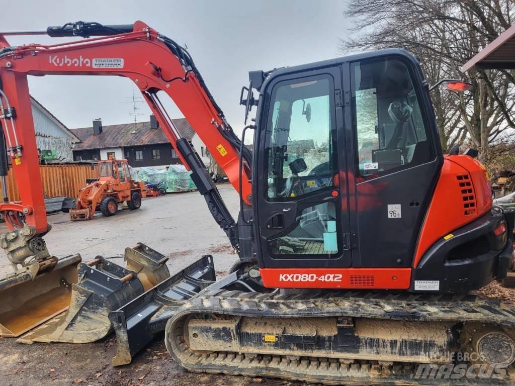 Kubota KX 080-4 小型挖土機/掘鑿機<7t(小型挖掘機)
