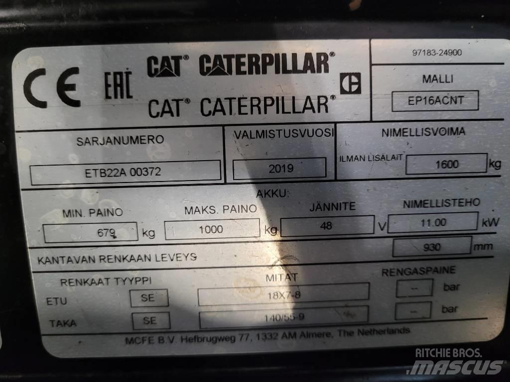 CAT EP16ACNT " OULU " 電動堆高機