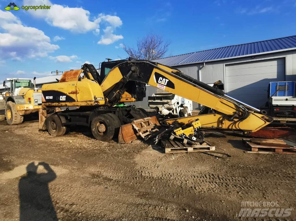 CAT M 318 D 廢棄物/工業用操作車