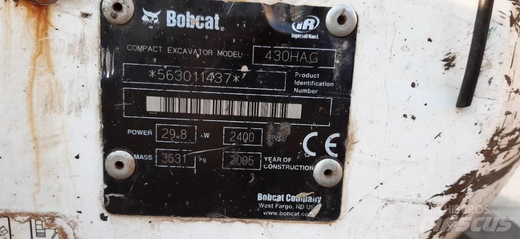 Bobcat 430 HAG 小型挖土機/掘鑿機<7t(小型挖掘機)