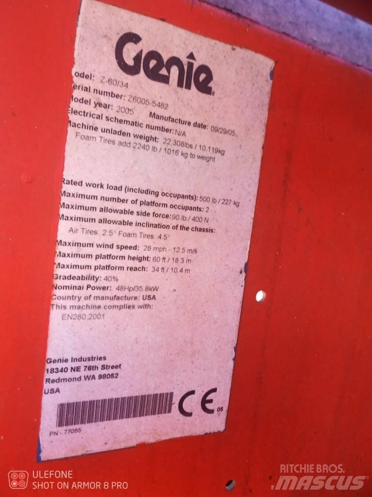 Genie Z 60/34 RT 曲臂高空作業車