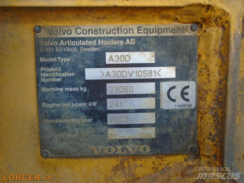Volvo A 30 D 鉸接式起吊車