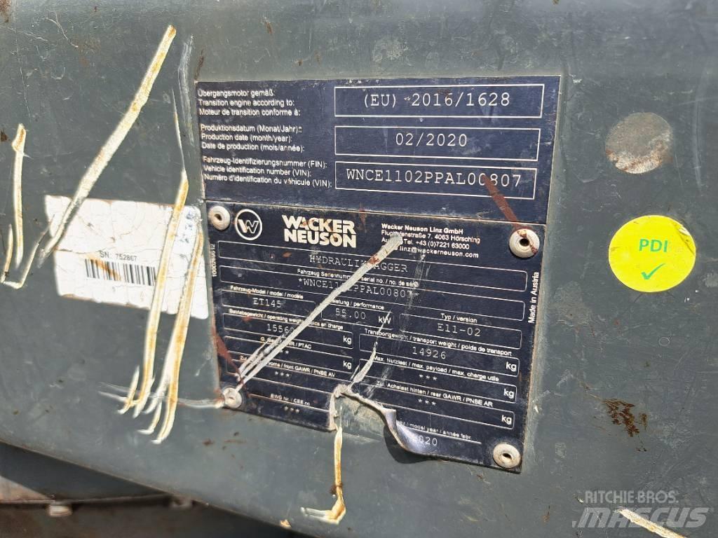 Wacker Neuson ET145 履帶式 挖土機/掘鑿機/挖掘機