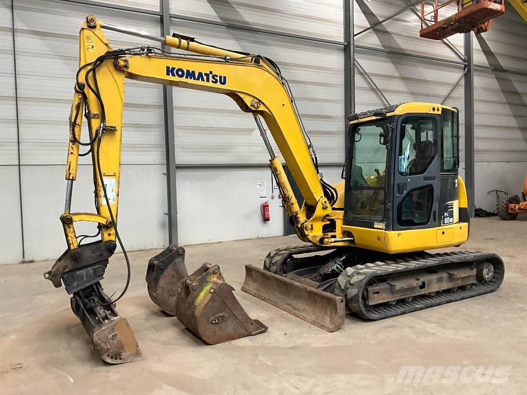 Komatsu PC 80 MR-3 中型挖土機/掘鑿機/挖掘機 7t-12t