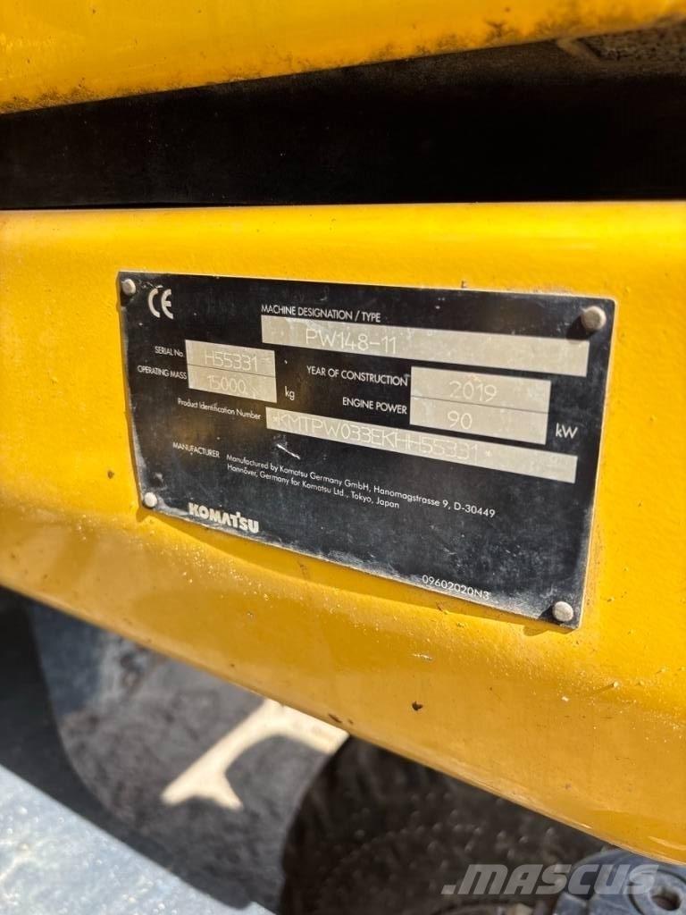 Komatsu PW 148-11 旋轉式挖土機/掘鑿機/挖掘機