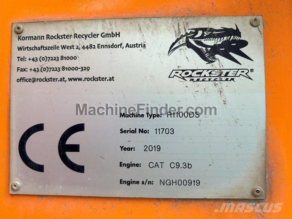 Rockster RD1100DS 移動式壓碎機
