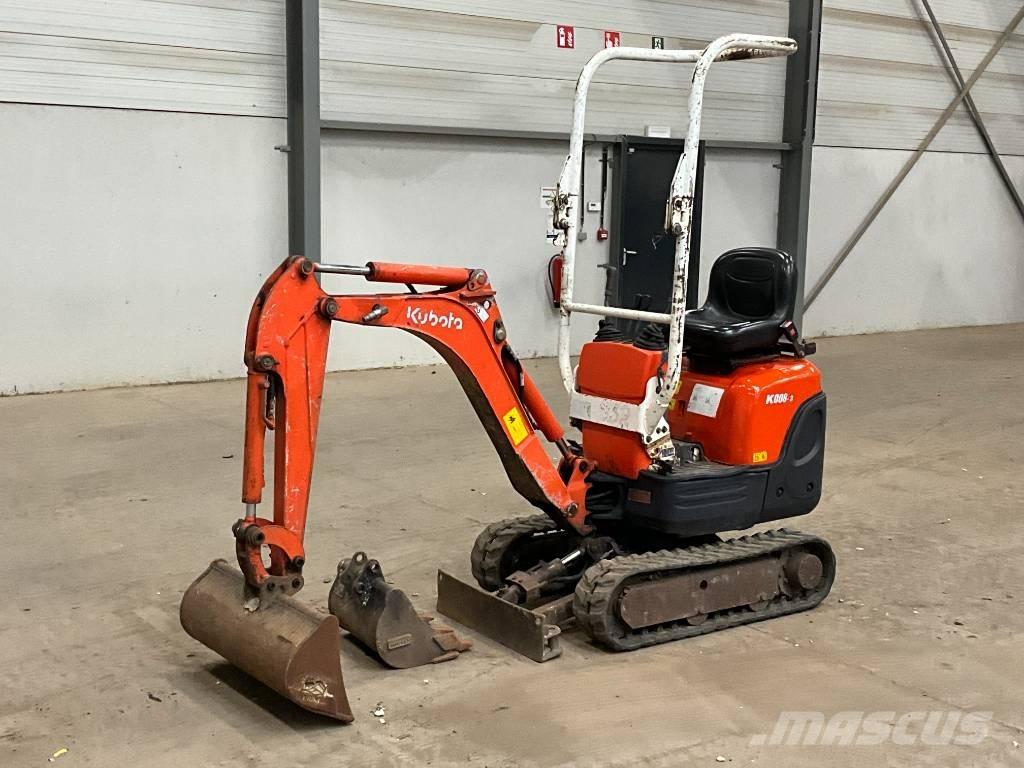 Kubota K 008-3 小型挖土機/掘鑿機<7t(小型挖掘機)