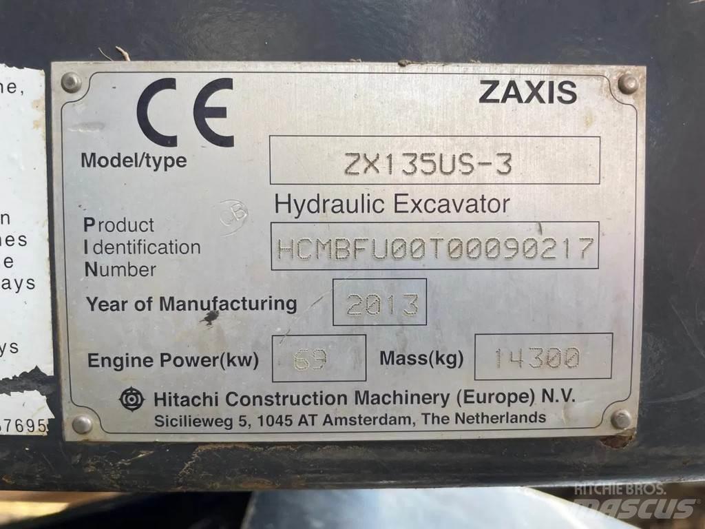 Hitachi ZX135US-3 履帶式 挖土機/掘鑿機/挖掘機