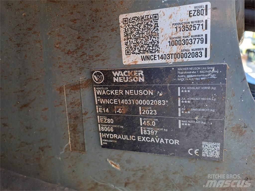 Wacker Neuson EZ80 履帶式 挖土機/掘鑿機/挖掘機