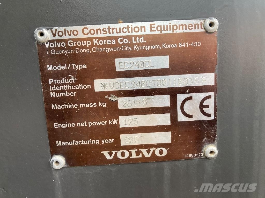 Volvo EC 240 C L 履帶式 挖土機/掘鑿機/挖掘機