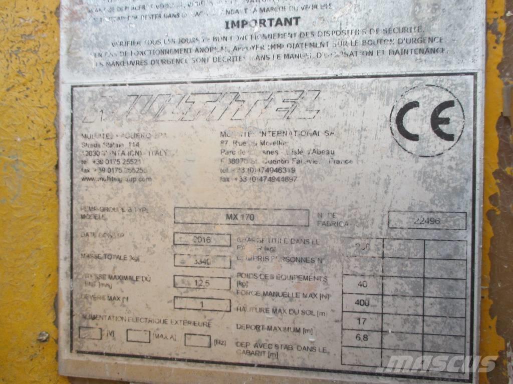 Multitel MX 170 卡車裝載高空作業車
