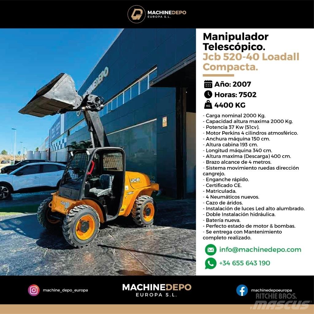 JCB 520-40 農業用伸縮臂裝載機