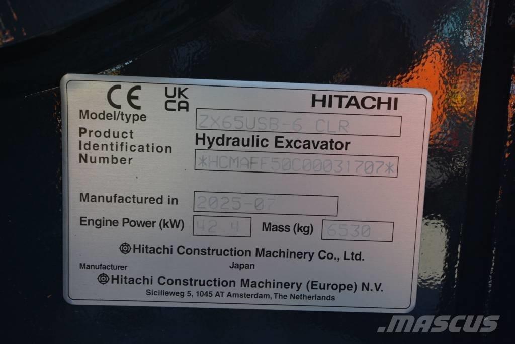 Hitachi ZX 65 USB-6 小型挖土機/掘鑿機<7t(小型挖掘機)