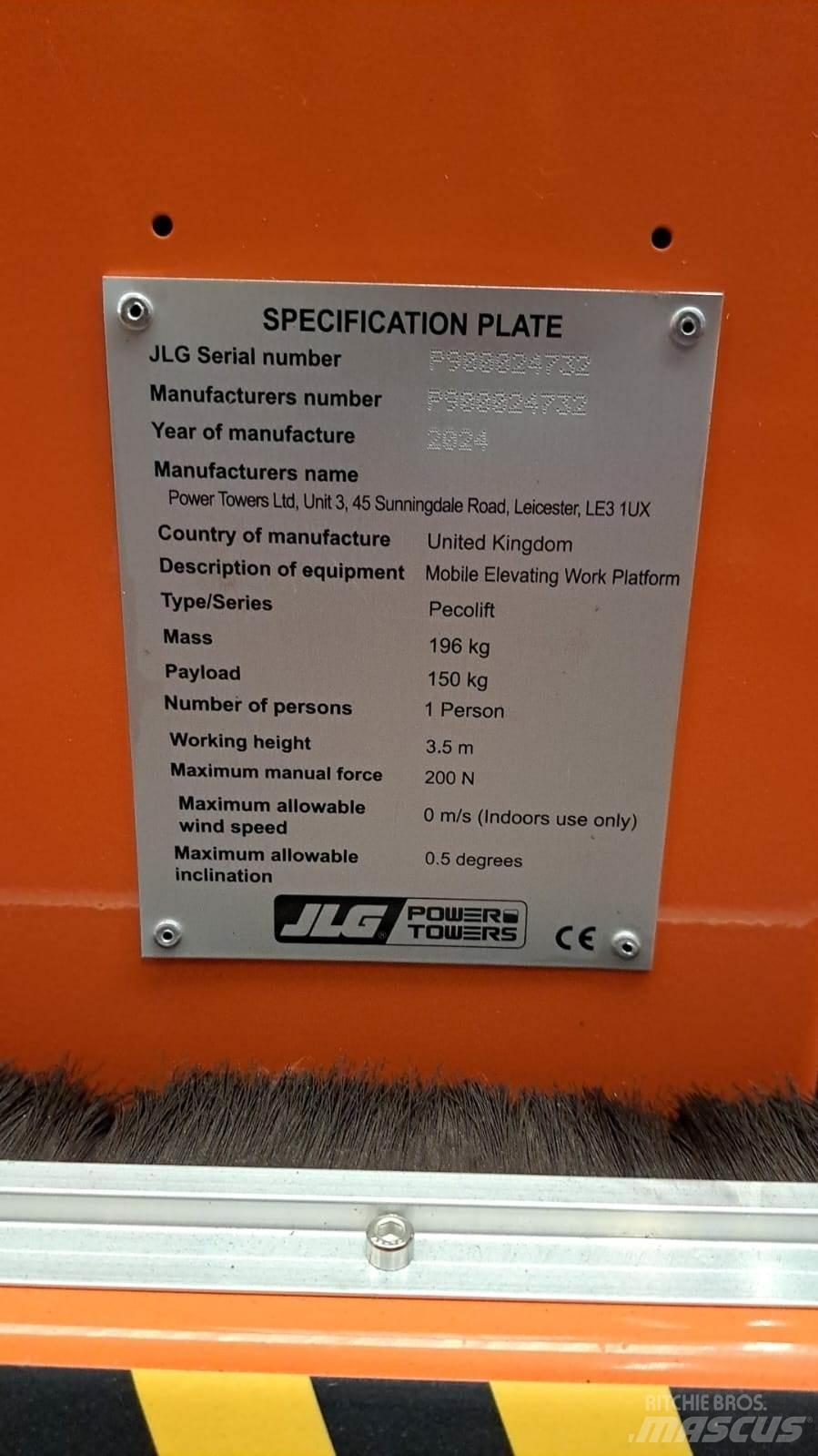 JLG Pecolift 其他升降機和作業平台