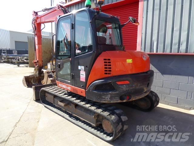 Kubota KX 080-4 中型挖土機/掘鑿機/挖掘機 7t-12t
