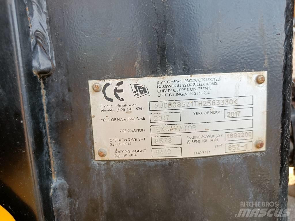 JCB 85Z-1 ECO 中型挖土機/掘鑿機/挖掘機 7t-12t