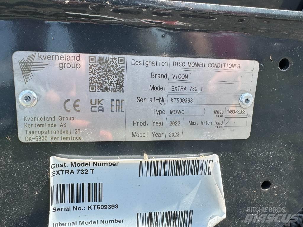 Vicon EXTRA 732T 割草調節裝置