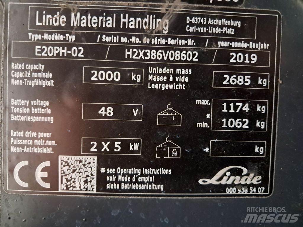 Linde E20PH-02 電動堆高機