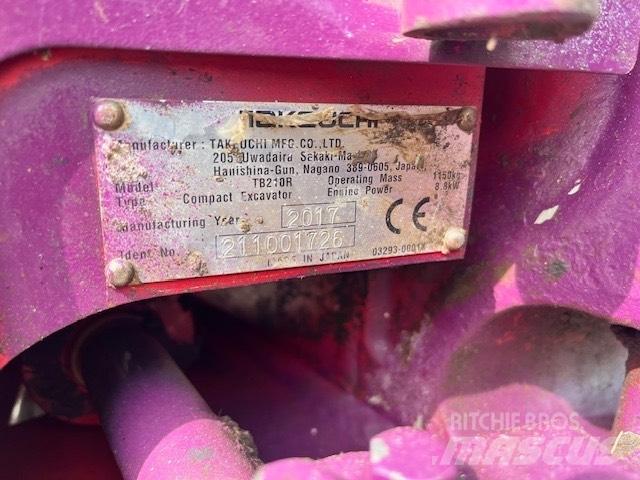 Takeuchi TB 210 小型挖土機/掘鑿機<7t(小型挖掘機)