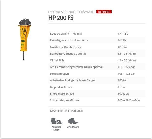 Indeco HP 200 FS 鐵鎚/碎石機