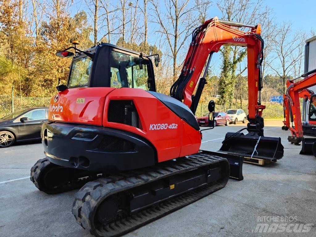 Kubota KX080-4a2 中型挖土機/掘鑿機/挖掘機 7t-12t