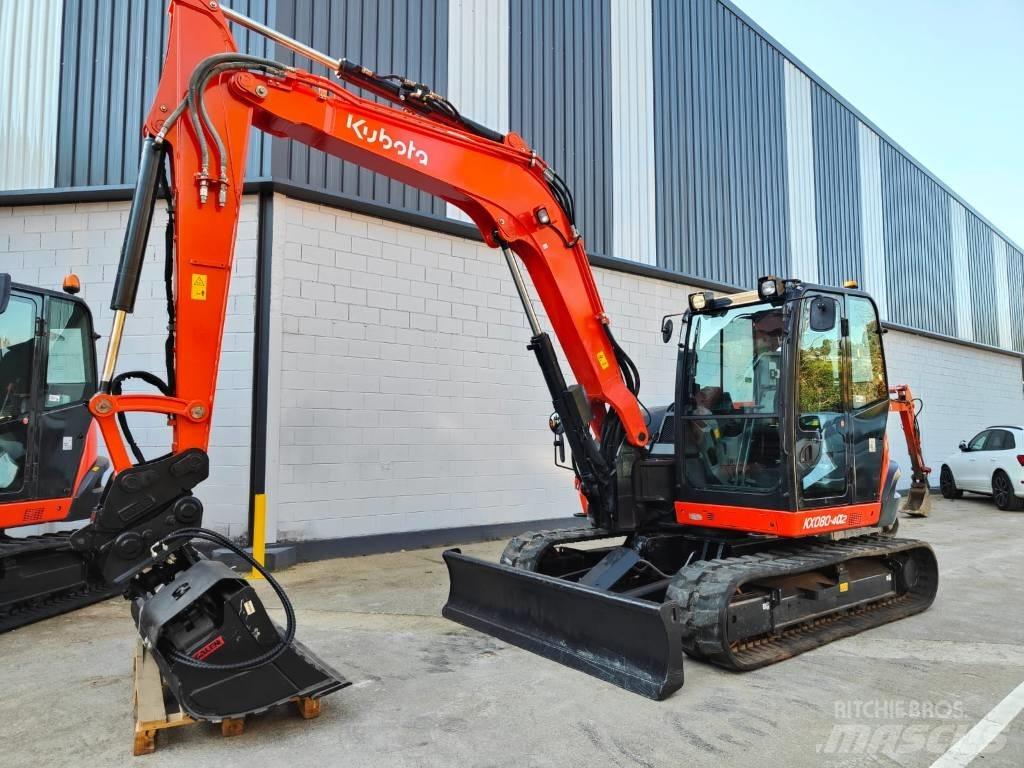 Kubota KX080-4a2 中型挖土機/掘鑿機/挖掘機 7t-12t