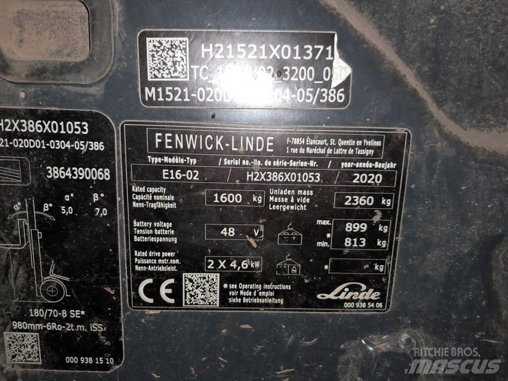 Linde E16-02 電動堆高機