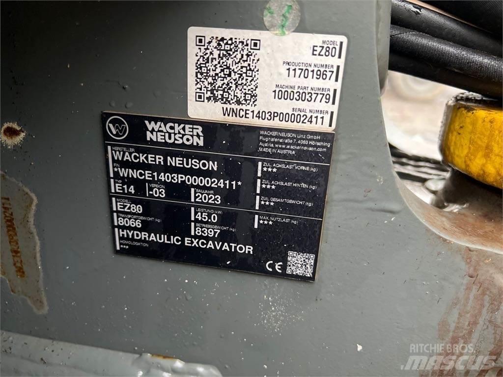 Wacker Neuson EZ80 履帶式 挖土機/掘鑿機/挖掘機