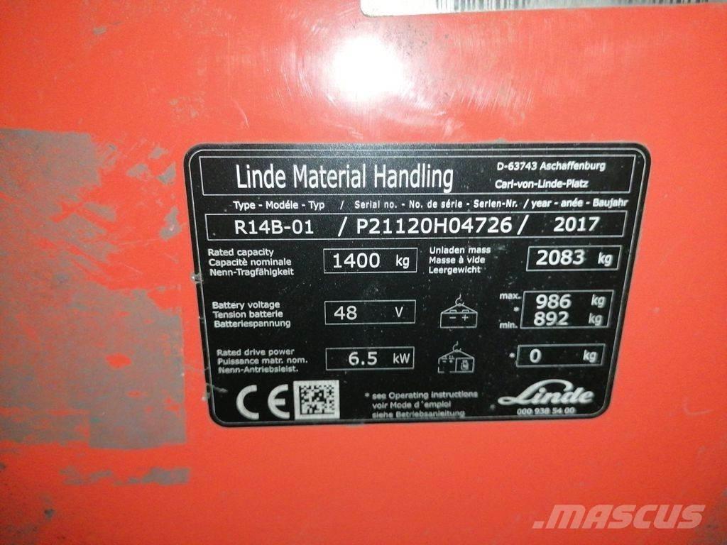 Linde R14B-01 前伸式堆高機(叉車)