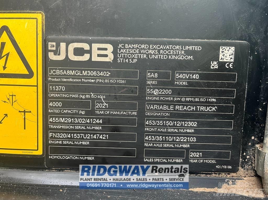 JCB 540-140 伸縮臂操作車