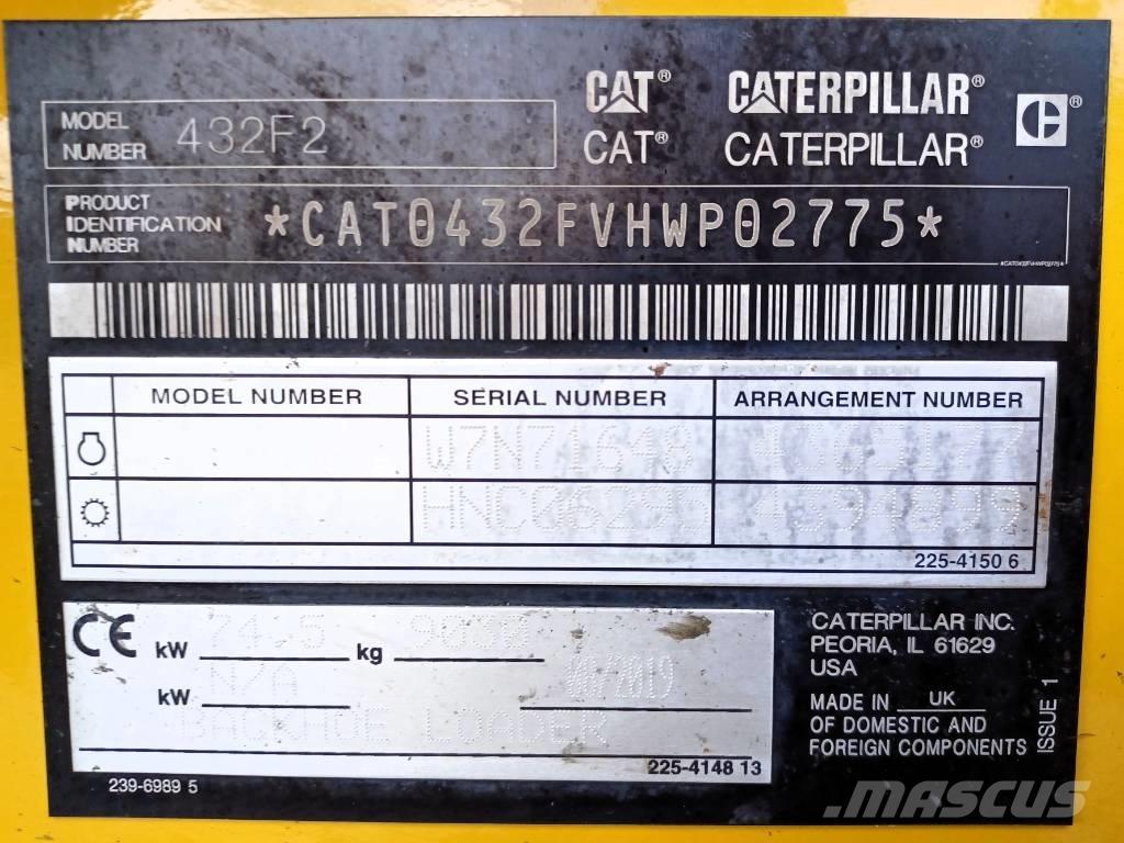 CAT 432 F 反鏟裝載機
