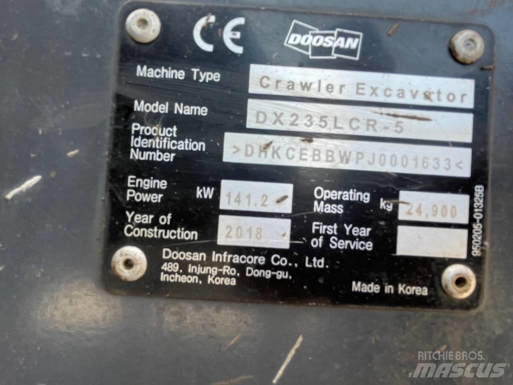 Doosan DX 235 LCR-5 履帶式 挖土機/掘鑿機/挖掘機