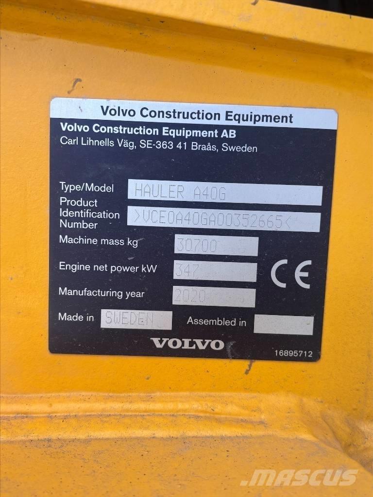 Volvo A40G 鉸接式起吊車