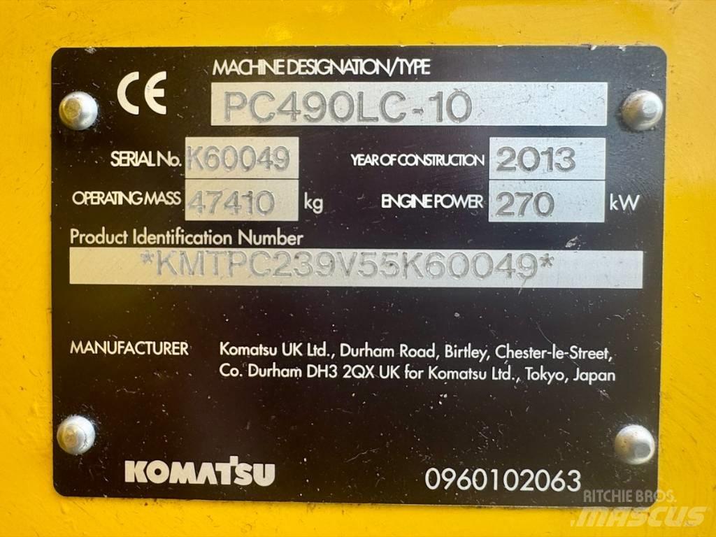Komatsu PC 490 LC-10 履帶式 挖土機/掘鑿機/挖掘機